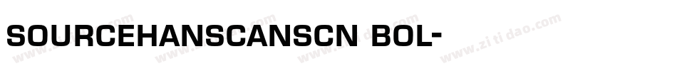sourcehanscanscn bol字体转换